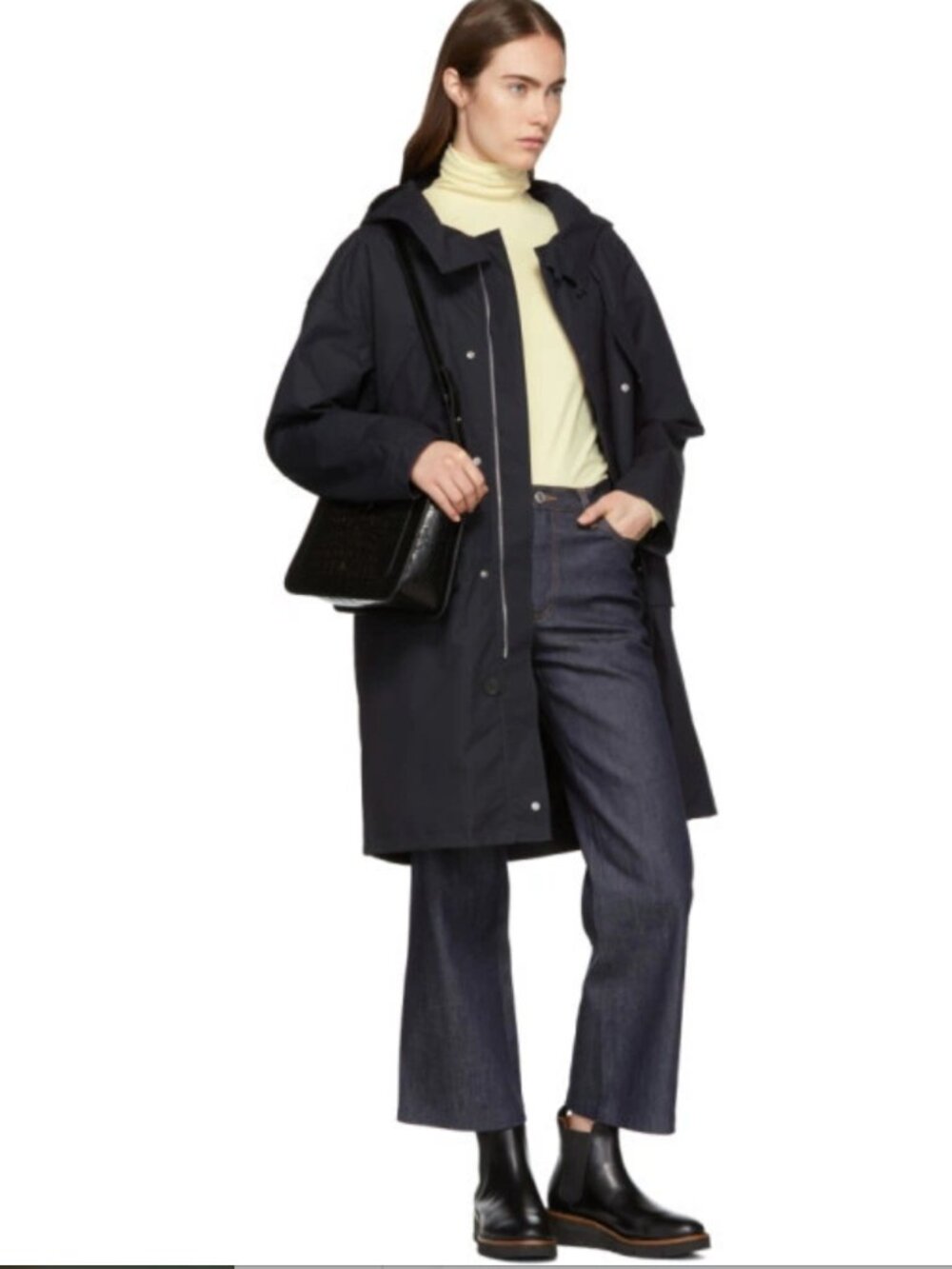 A.P.C. Hooded Long Parka Coat Size 36